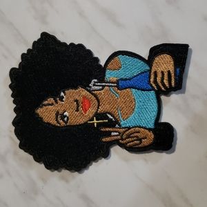Cool Black Girl Iron-On Patch